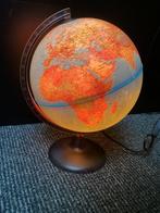 Wereldbol lamp globe met verlichting, Huis en Inrichting, Ophalen of Verzenden, Verlicht, Zo goed als nieuw