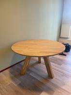 WOOOD Rhonda Eettafel - Ø 130 cm - Naturel, Huis en Inrichting, Tafels | Eettafels, Ophalen, Zo goed als nieuw, Rond, 100 tot 150 cm