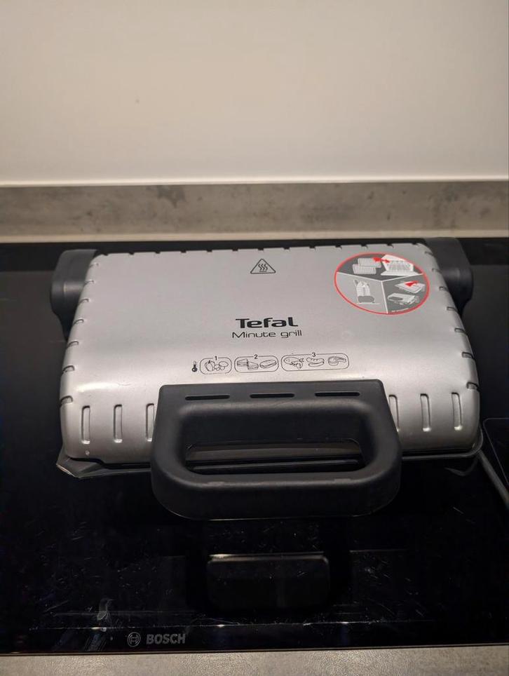 Tefal Minute Grill, Witgoed en Apparatuur, Contactgrills, Gebruikt, Uitneembare platen, Vaatmachinebestendige platen, Ophalen