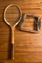 Vintage houten tennisracket, Dunlop Maxplay met spanner, Sport en Fitness, Tennis, Ophalen of Verzenden, Gebruikt, Racket, Dunlop