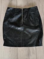 Leren slangenprint mini rok, Verzenden, Nieuw, Bruin, Boven de knie