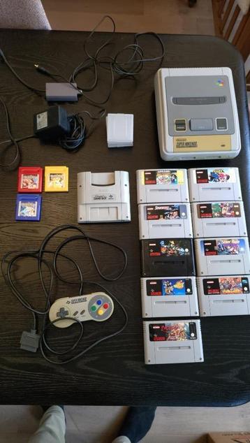 SNES + 10 games+ super gameboy+pokemon red blue yellow &meer beschikbaar voor biedingen