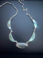 Abalone zilver ketting, Sieraden, Tassen en Uiterlijk, Kettingen, Ophalen of Verzenden, Zo goed als nieuw, Zilver
