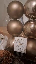 Decoris kunst kerstballen taupe 44 stuks, Ophalen of Verzenden