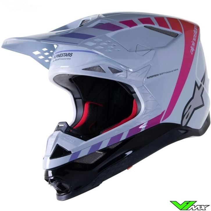 Alpinestars s-m10 helm, Motoren, Kleding | Motorhelmen, Heren, Offroadhelm, M, Overige merken, Tweedehands, Ophalen of Verzenden