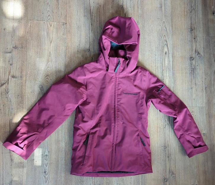 Meiden ski jas Peak Performance maat 130, Kinderen en Baby's, Kinderkleding | Maat 128, Zo goed als nieuw, Meisje, Jas, Ophalen of Verzenden