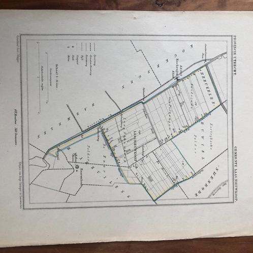 11 / Laag Nieuwkoop Litho uit 1865 van Kuyper, Antiek en Kunst, Kunst | Litho's en Zeefdrukken, Ophalen of Verzenden