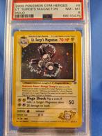 Lt. Surge's Magneton 8/132 - Gym Heroes (PSA 8), Verzenden, Gebruikt