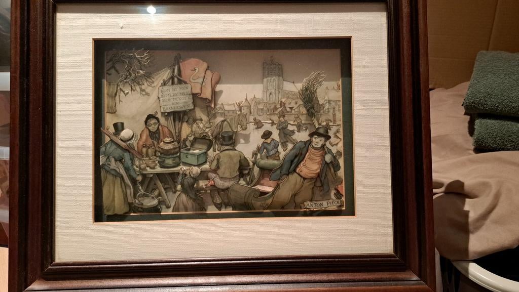 Anton Pieck, Antiek en Kunst, Kunst | Schilderijen | Klassiek, Ophalen of Verzenden