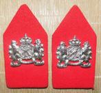 Setje Kraagstukken Korps Nationale Reserve (Natres), Ophalen of Verzenden, Landmacht, Nederland, Embleem of Badge