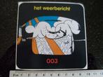 sticker het weerbericht 003 bellen telefoon vintage, Verzenden, Zo goed als nieuw, Bedrijf of Vereniging