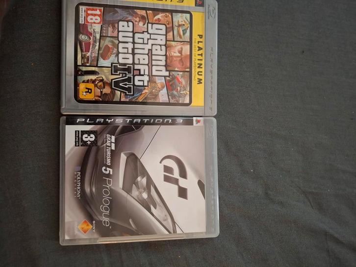 PS3 Games: GTA IV & Gran Turismo 5 Prologue, Spelcomputers en Games, Games | Sony PlayStation 3, Gebruikt, Avontuur en Actie, 1 speler