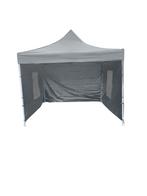 Professionele Partytent 3x3m met zijwanden. Zwart, Wit Grijs, Tuin en Terras, Partytenten, Opvouwbaar, Partytent, Minder dan 4 meter