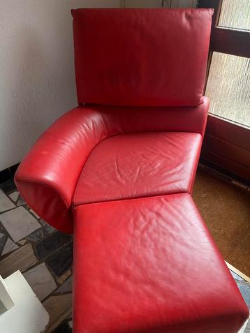 Leren chaise longue van Leolux beschikbaar voor biedingen