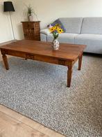 Salontafel van massief teak hout, Huis en Inrichting, Tafels | Salontafels, Ophalen, 100 tot 150 cm, Koloniaal, Teakhout