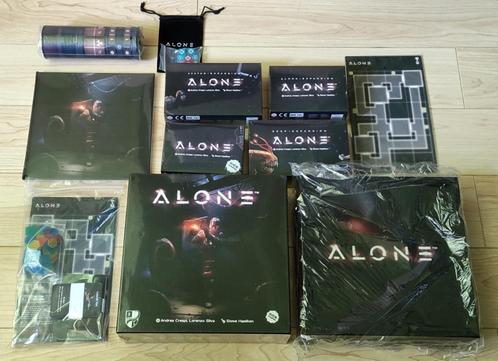 Alone - Kickstarter all-in (incl zombicide crossover), Hobby en Vrije tijd, Gezelschapsspellen | Bordspellen, Nieuw, Een of twee spelers