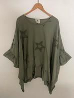 Leuke blouse met sterren en roezels, Kleding | Dames, Grote Maten, Made with love, Blouse of Tuniek, Ophalen of Verzenden, Zo goed als nieuw