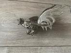 Vintage 60's zilver Zilveren Metalen Haan - Silverplated, Antiek en Kunst, Ophalen of Verzenden