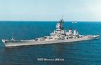 USS BB-64 WISCONSIN (slagschip), Ophalen of Verzenden, Nieuw, Motorboot, Kaart, Foto of Prent