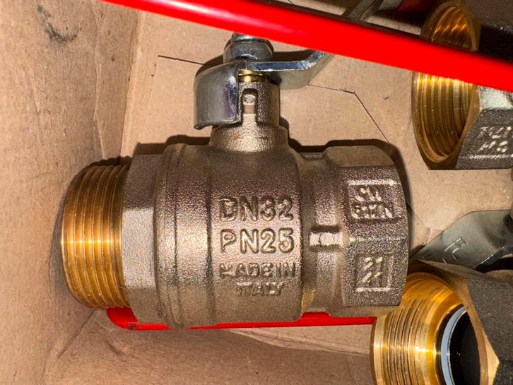 Kogelkraan DN32  PN25, Doe-het-zelf en Verbouw, Buizen en Afvoer, Nieuw, Overige typen, Overige materialen, Minder dan 2 meter