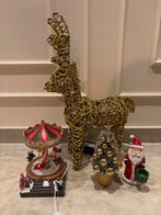 Kerstdecoratie hertje miniatuur kerstdorp, Diversen, Kerst, Ophalen of Verzenden, Zo goed als nieuw