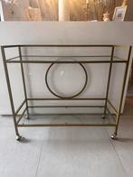 Sidetable Goud, Huis en Inrichting, Tafels | Sidetables, Ophalen, Zo goed als nieuw, 25 tot 50 cm, Rechthoekig