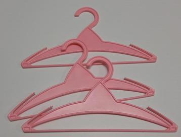 3 roze retro babykleding kleerhangers kledinghangers beschikbaar voor biedingen