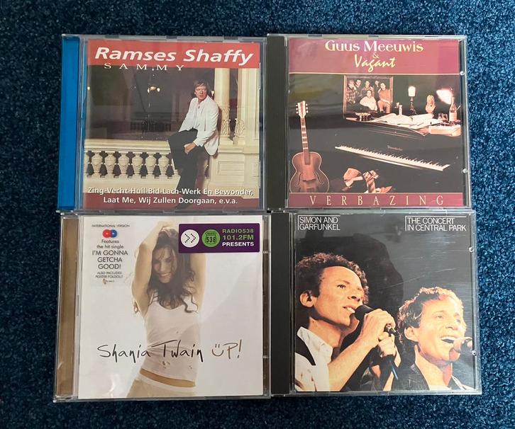 Ramses Shaffy, Shania Twain, Simon Garfunkel, Guus Meeuwis, Cd's en Dvd's, Cd's | Country en Western, Gebruikt, Ophalen