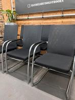 Stapelbare vergaderstoelen (12 stuks) Flexi Comfort, Ophalen, Zwart, Xx, Metaal