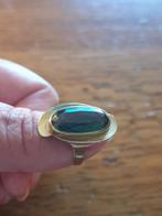 Prachtige 8 karaat goud ring met toermalijn, Verzenden, Goud