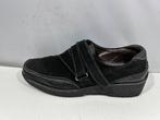 Caprice, maat 39. Zwart suède schoenen met klittenband, Verzenden, Zwart, Wandelschoenen, Zo goed als nieuw