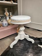 Klassiek piano krukje – wit met zandkleur – 5, Zo goed als nieuw, 3812 al, Cilvdbrug@gmail.com, Hout
