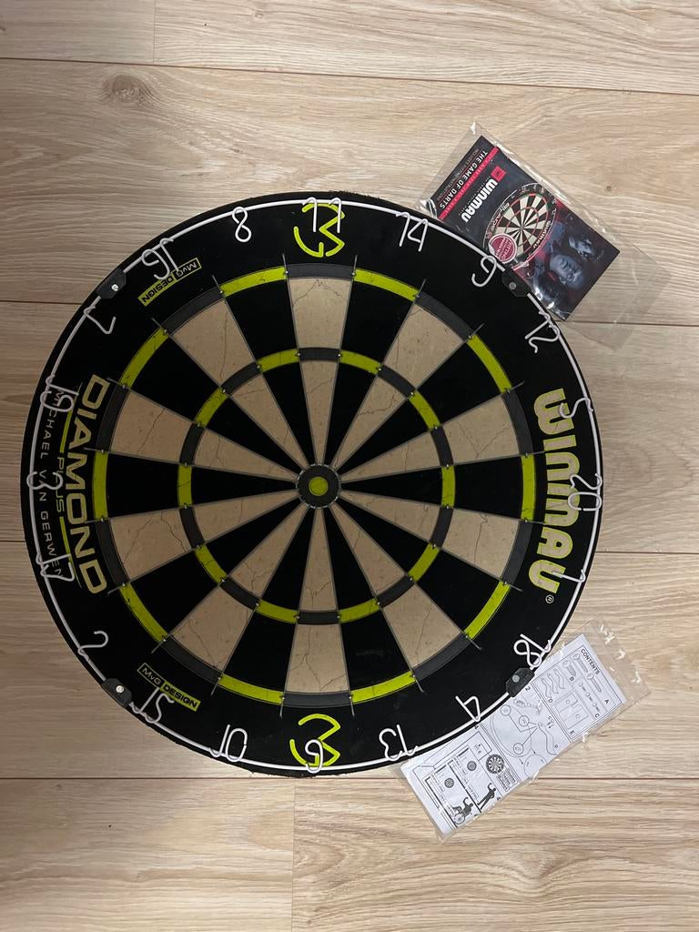 Winmau MVG Dartbord Diamond Plus NIEUW, Sport en Fitness, Darts, Ophalen of Verzenden, Nieuw, Dartbord
