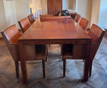 Zes Schapenleren Bart van Bekhoven Design Eetkamerstoelen beschikbaar voor biedingen