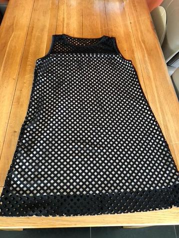 Zwart opengewerkt JBC jurkje, maat L beschikbaar voor biedingen