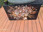 Prachtig Schilderij - Vrouw met Bloemen, Huis en Inrichting, Woonaccessoires | Schilderijen, Tekeningen en Foto's, Ophalen, Minder dan 50 cm