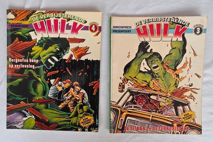 Albums Hulk, Fantastic Four en New Mutants, Boeken, Stripboeken, Gelezen, Meerdere stripboeken, Ophalen of Verzenden