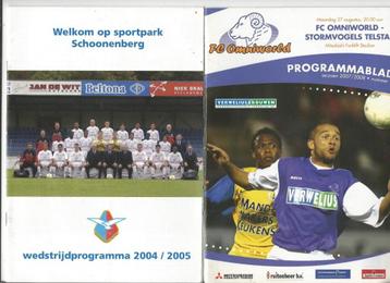 5  programmabladen Stormvogels/Telstar beschikbaar voor biedingen