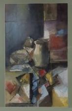 Kees Verwey(1900) Gouache " Stilleven met Kan Abstract " Ges, Ophalen of Verzenden