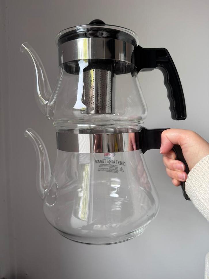 Glazen theepot turkse thee, Huis en Inrichting, Keuken | Keukenbenodigdheden, Nieuw, Ophalen