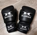 Hammer bokshandschoenen 10 oz – zwart kunst leer, Verzenden, Zo goed als nieuw, Overige, Vechtsportbescherming