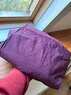 Hoeslaken La Redoute perkalkatoen 160x200 aubergine, Huis en Inrichting, Hoeslaken of Sloop, Paars, Tweepersoons, Ophalen of Verzenden