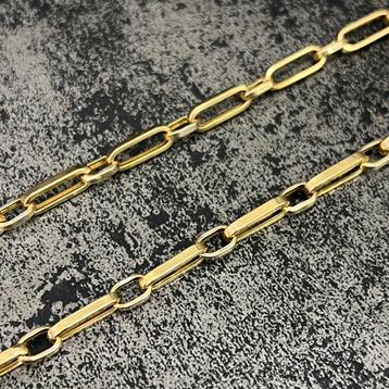 14k gouden ketting prachtig schakel italy 60 cm beschikbaar voor biedingen