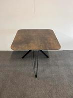 Vierkante eettafel roest HPL 80x80cm, Huis en Inrichting, Tafels | Eettafels, 50 tot 100 cm, Hessenweg west 5 Ommen, Zo goed als nieuw