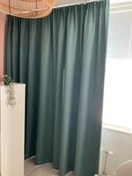 Groen gordijn (incl. verduisteringsstof) uit 1 stuk!, Huis en Inrichting, Ophalen, Zo goed als nieuw, Groen