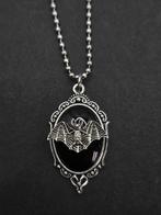 Gothic Vleermuis Ketting - RVS Ballchain, Zwart, 3845gh, Starjewelleryshop@hotmail.com, Nieuw