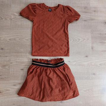 Meisjes setje shirtje en rokje Kids maat 110-116 beschikbaar voor biedingen