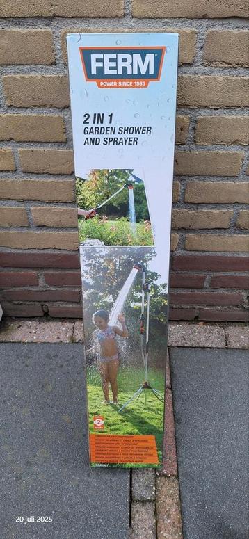 2 in 1 buitendouche/sproeier *nieuw* beschikbaar voor biedingen