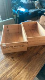 Twee houten bakken kisten, Ophalen, Zo goed als nieuw, 50 tot 100 cm, Minder dan 50 cm