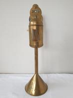 Koper/ messing olielampje. Zo genoemd snotneusje, Antiek en Kunst, Curiosa en Brocante, Ophalen of Verzenden